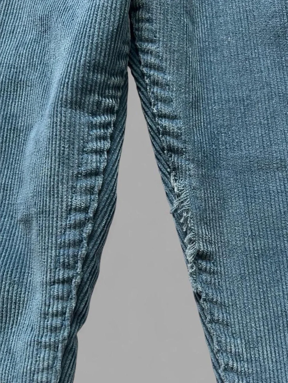 Vintage 80’s Levi’s White Tag Retro Western Boho Blue Corduroy Pants Size 32x36